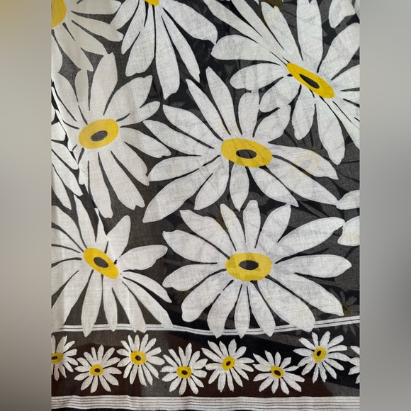 Vintage 60s 70s Mod Daisy Floral Hippie Maxi Party Dress XXS - Picture 8 of 14